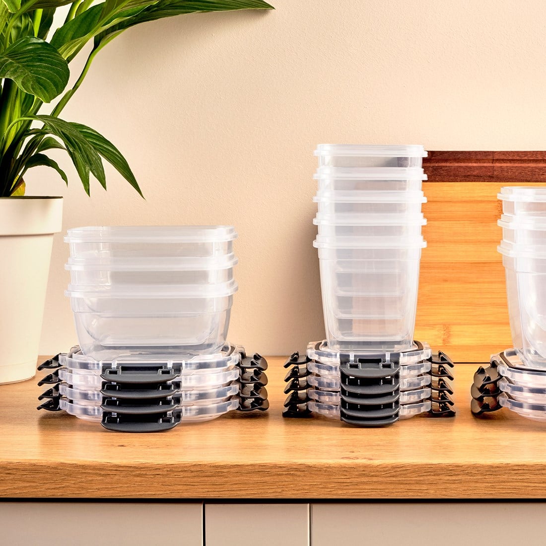 3 Parça Master Dikdörtgen Set (1400-2300-4000 ml)