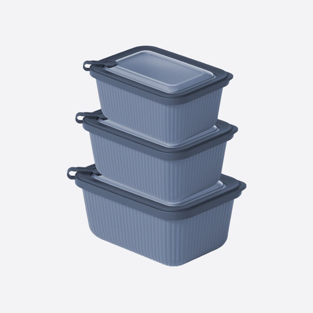 3 Parça MicroLine Dikdörtgen Set ( 1100-1800-3000 ml )