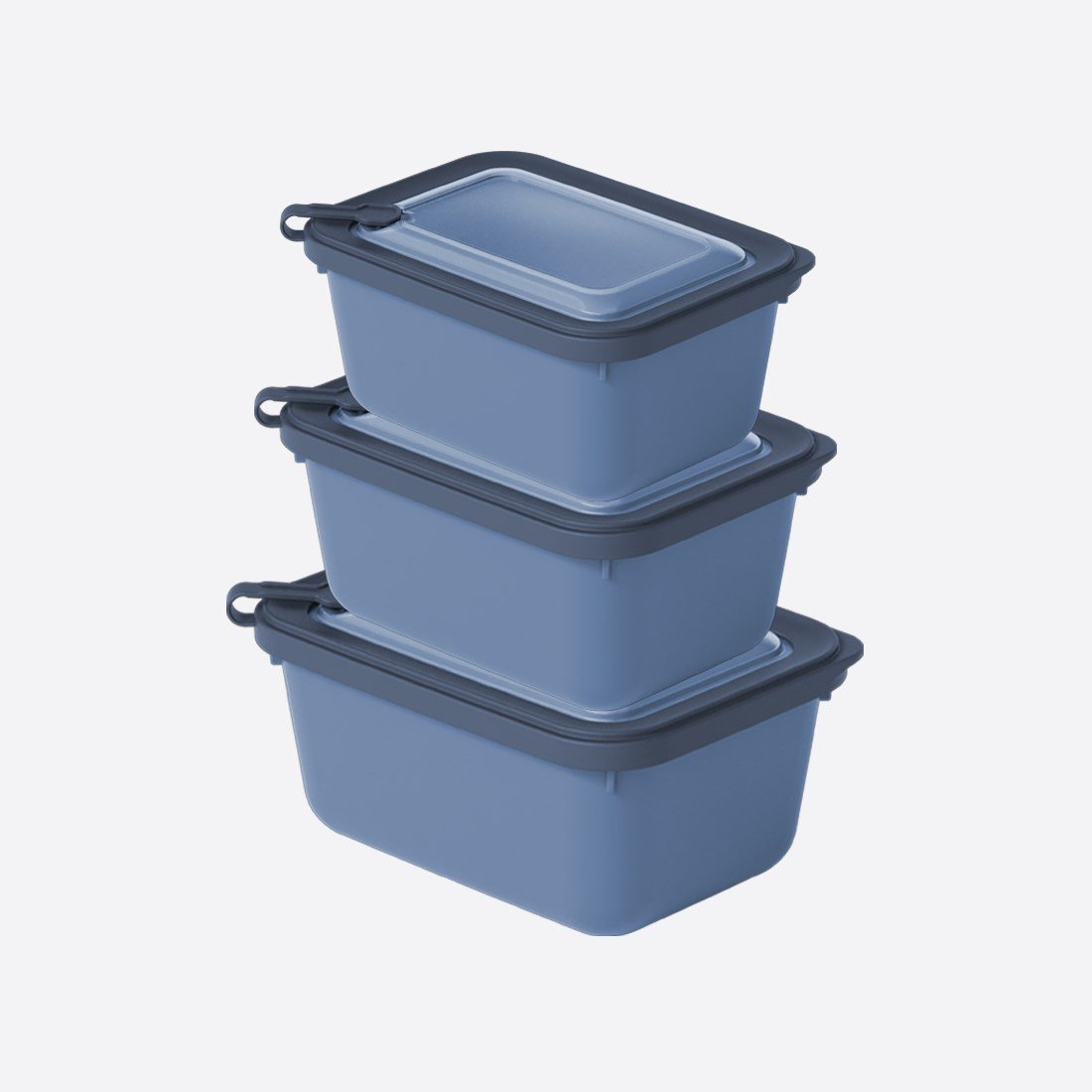 3 Parça MicroSafe Dikdörtgen Set ( 1100-1800-3000 ml )
