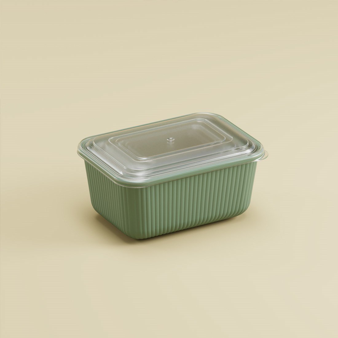 3 Parça Snap Lid Line Dikdörtgen Set (600-1100-1800 ml)