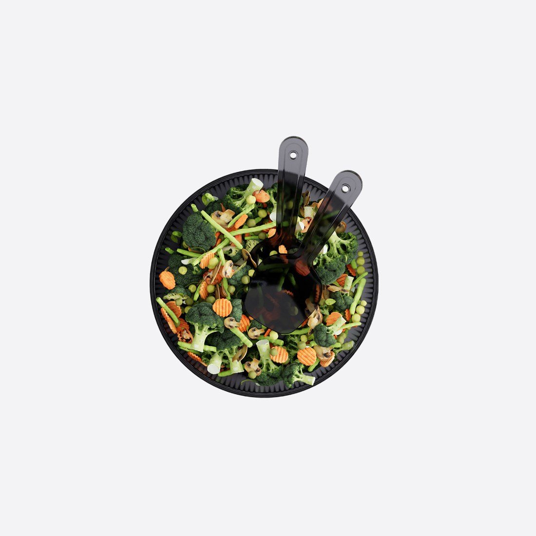 3000 ml Line Kristal Salata Set