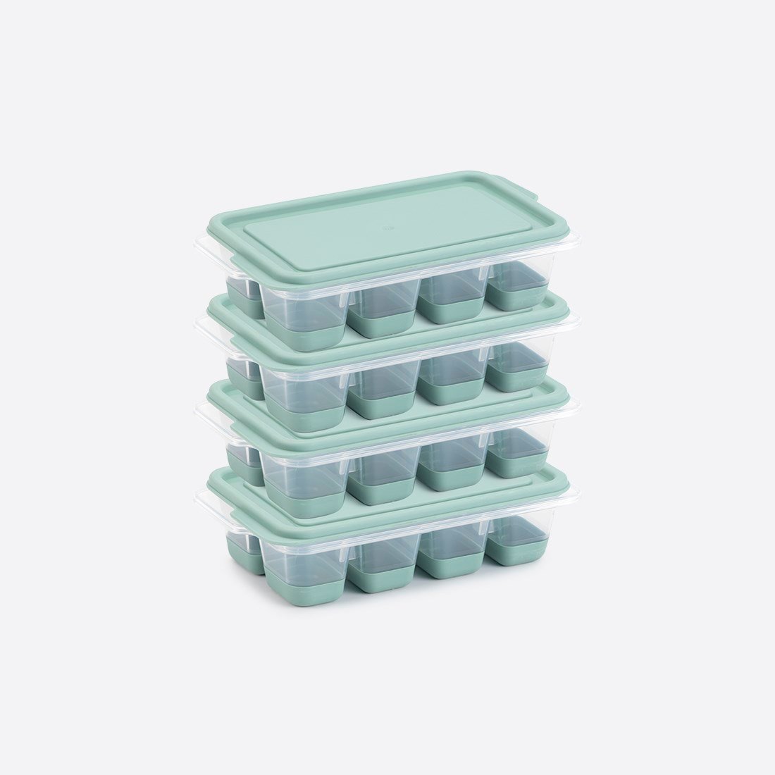 4 lü Mini Kapaklı Silikon Buzluk
