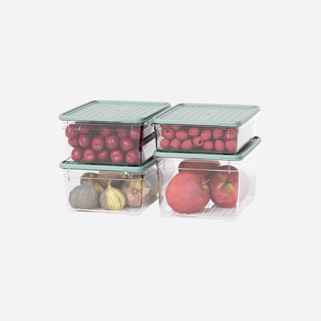 4 Parça Smart Modüler Set ( 1100 ml, 2x1650 ml, 2100 ml )