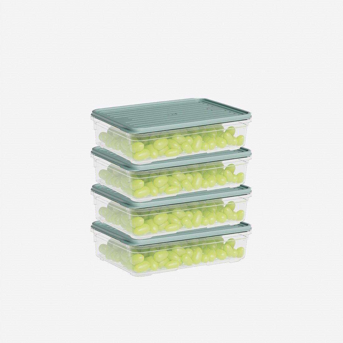4 Parça Smart Saklama Kabı Set (4 x 1100 ml)