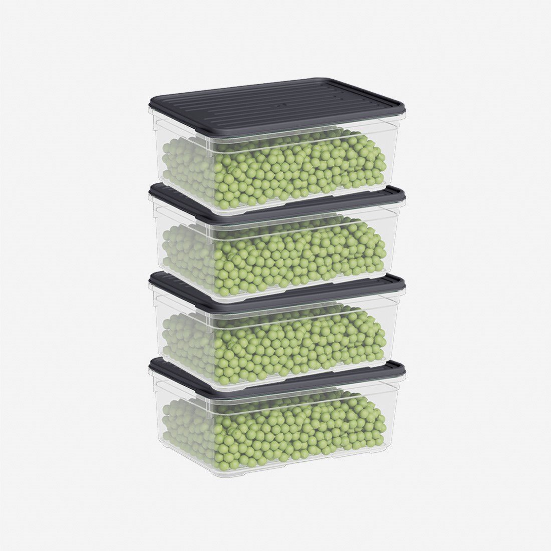 4 Parça Smart Saklama Kabı Set (4 x 1650 ml)