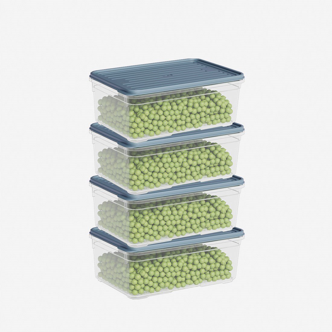 4 Parça Smart Saklama Kabı Set (4 x 1650 ml)
