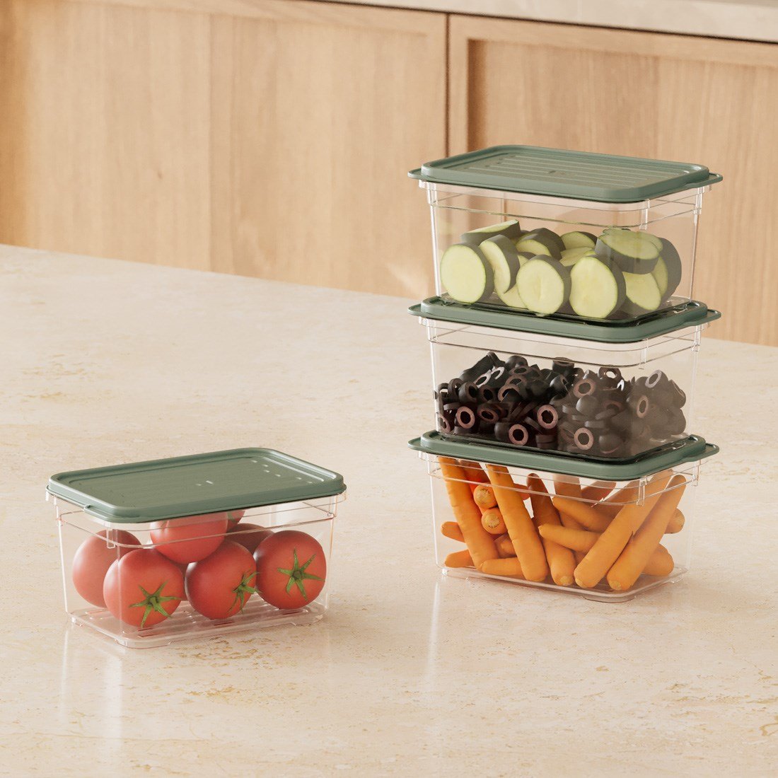 4 Parça Smart Saklama Kabı Set (4 x 700 ml)