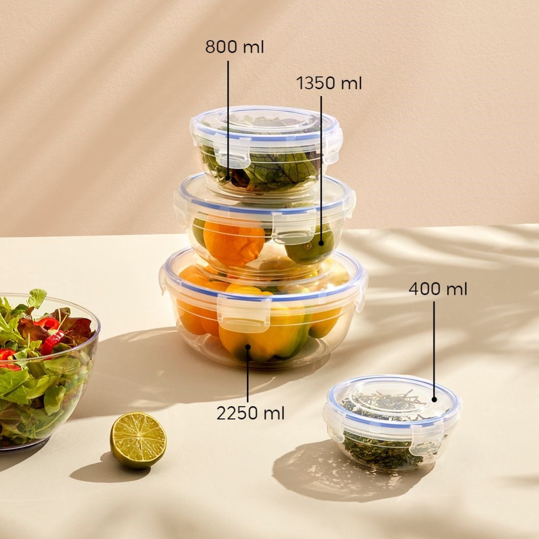 400 ml Contalı Yuvarlak