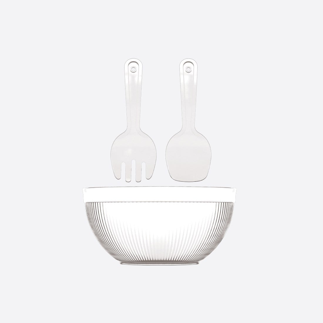 4000 ml Derin Line Kristal Salata Set