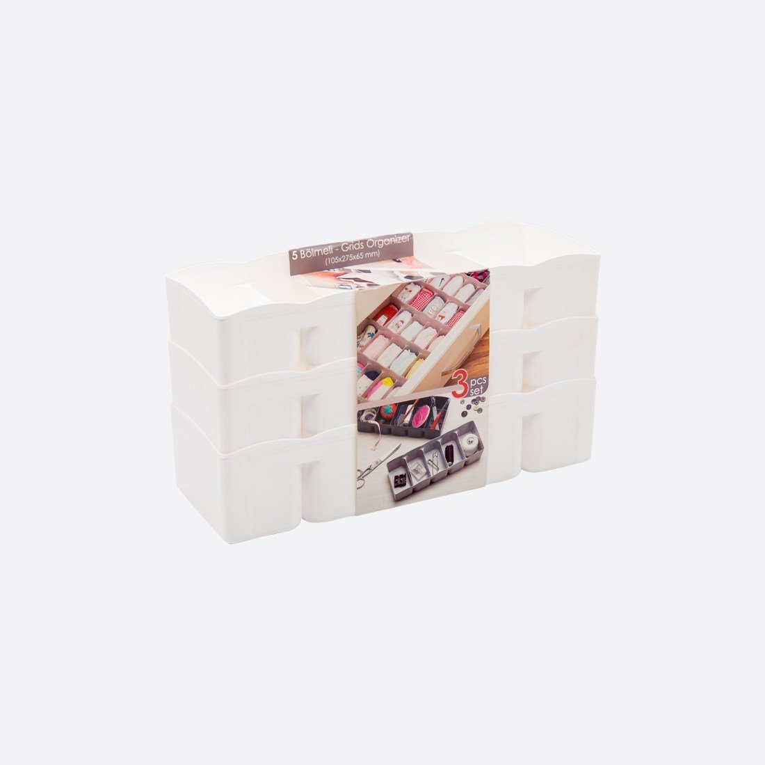 5 Bölmeli Organizer X 3