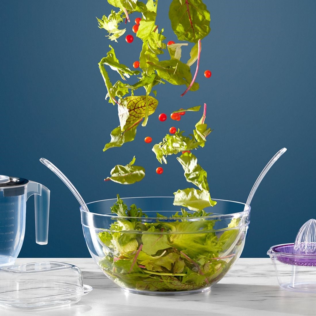5500 ml Kristal Chef Salata Set