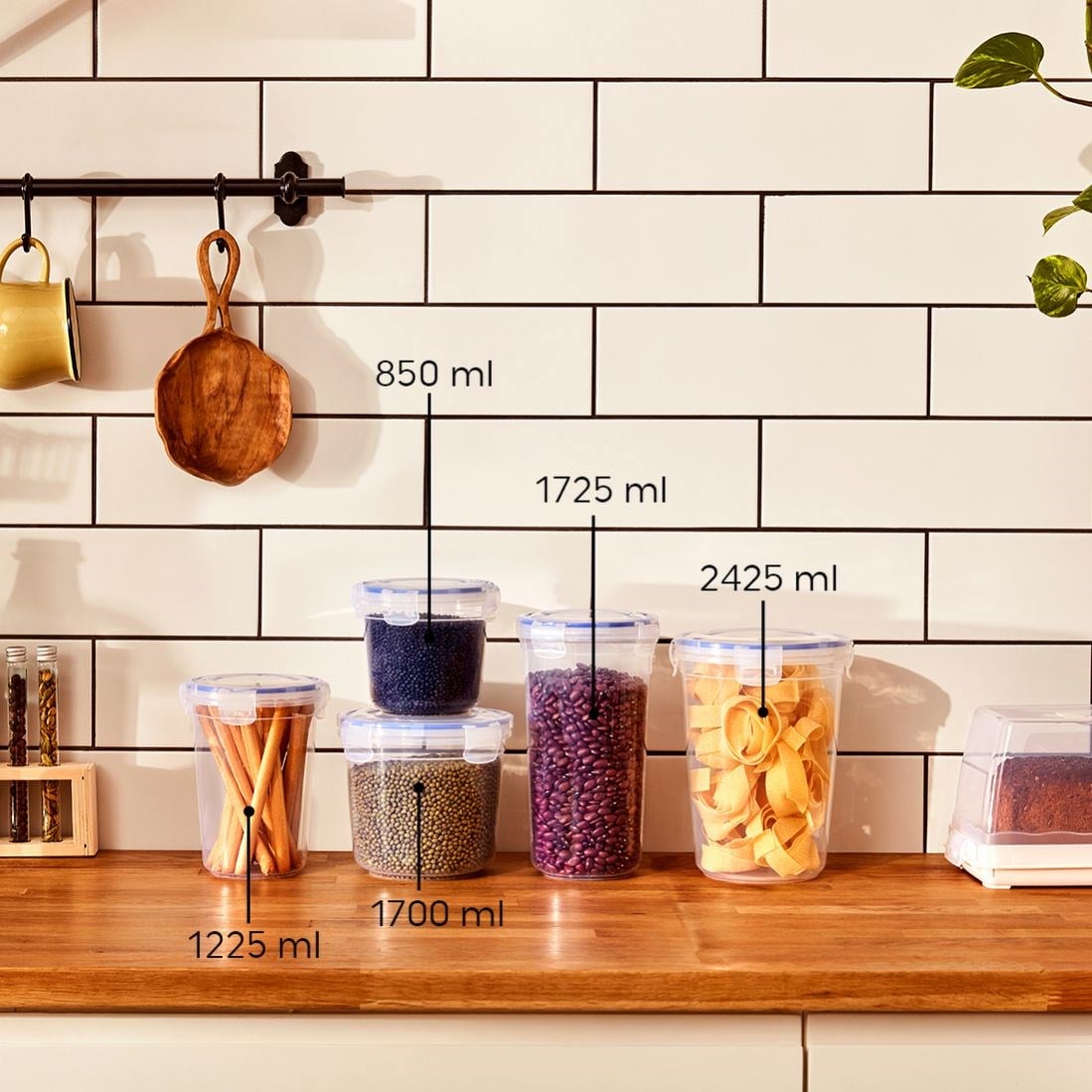 850 ml Contalı Yuvarlak