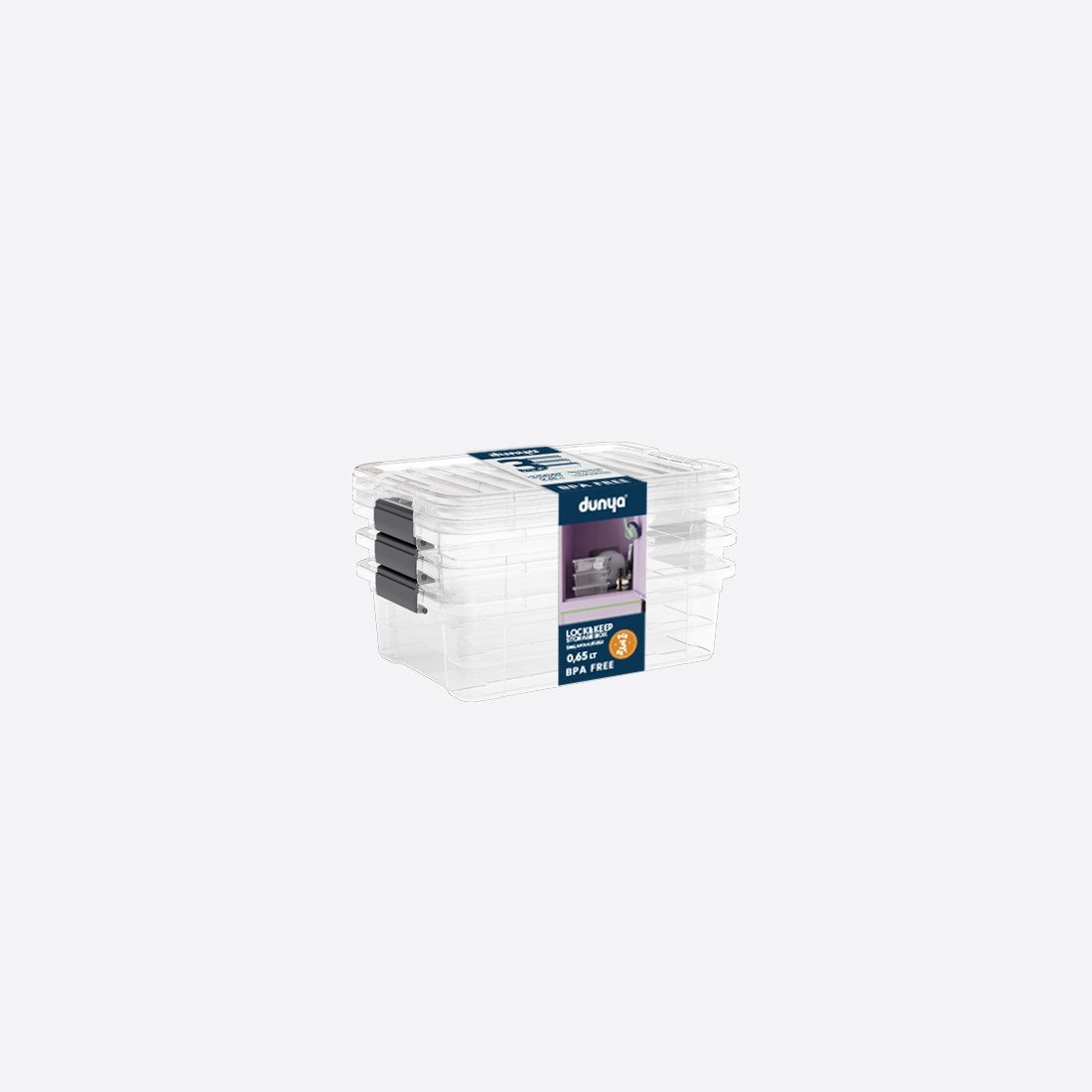 Lock&Keep Box 0,65 L X 3 Set