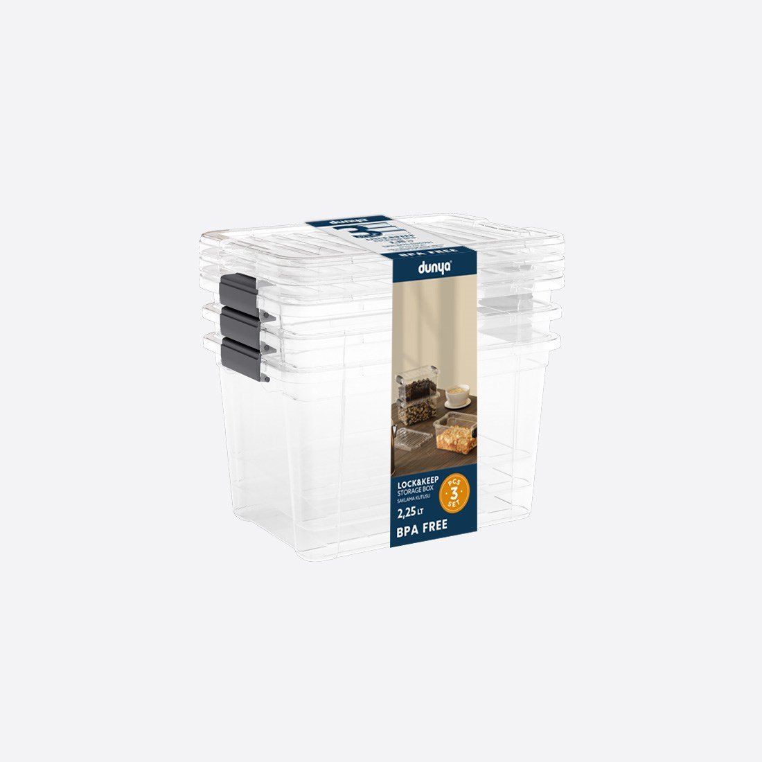 Lock&Keep Box 2,25 L X 3 Set