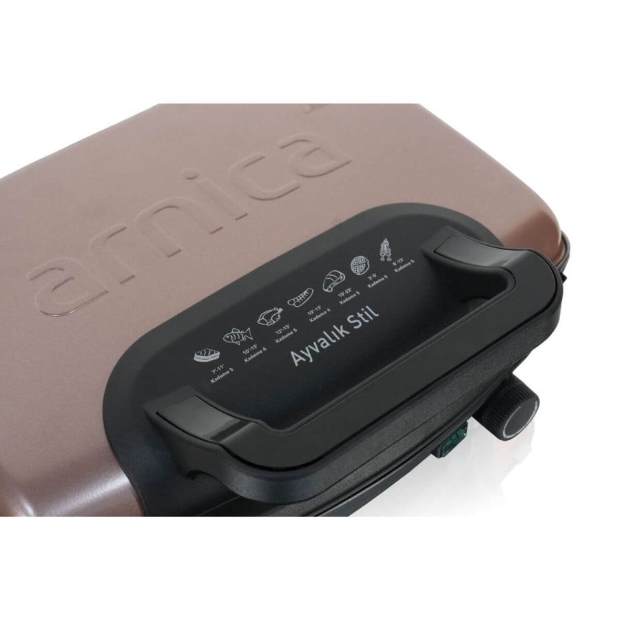 ARNICA Ayvalık Stil Tost Makinesi Rose (GH26261)
