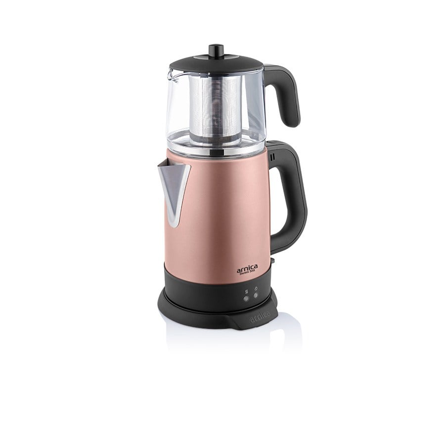 ARNICA Demli Stil Rose Cam Çay Makinesi (IH33200)