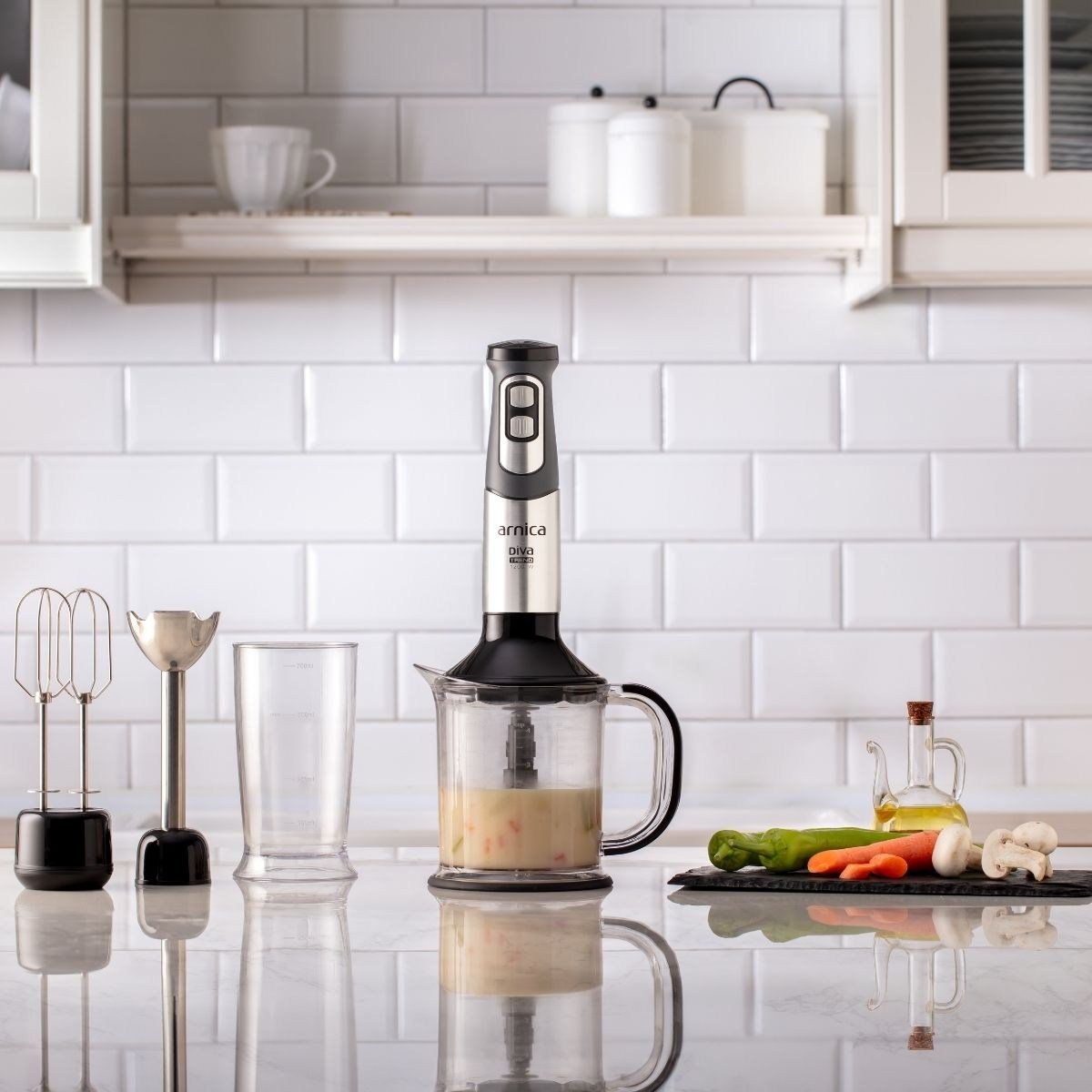 ARNICA GH21592 Diva Trend El Blender Seti Gümüş