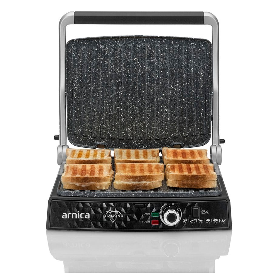 ARNICA GH26254 Diamond Mint Izgaralı Tost Makinesi