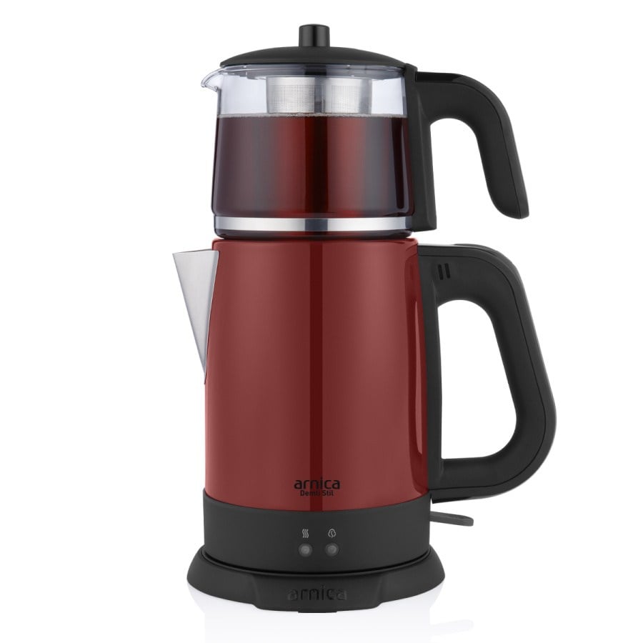 ARNICA IH33204 Demli Stil Kırmızı Cam Çay Makinesi