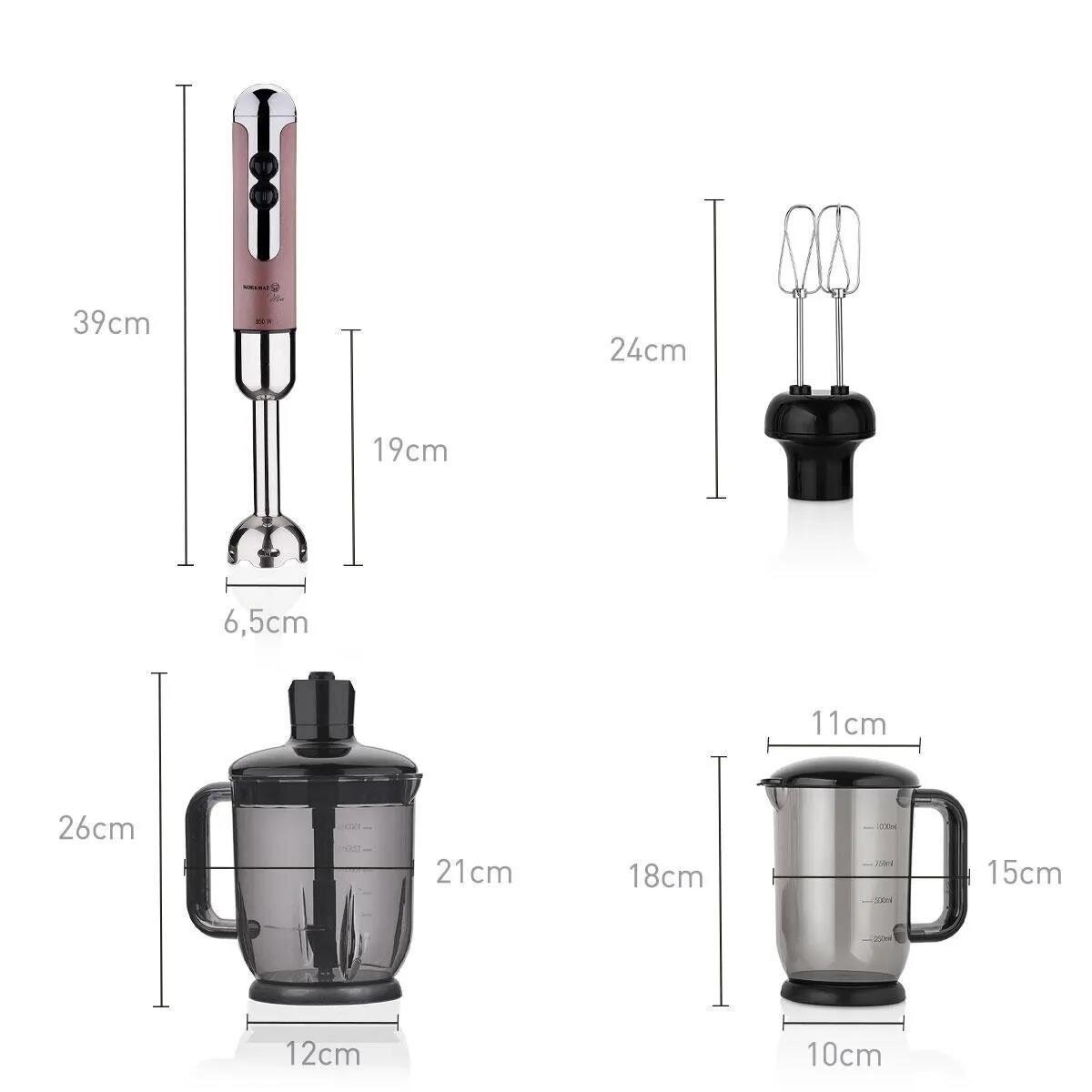 KORKMAZ A447-09 Mia Mega Blender Set