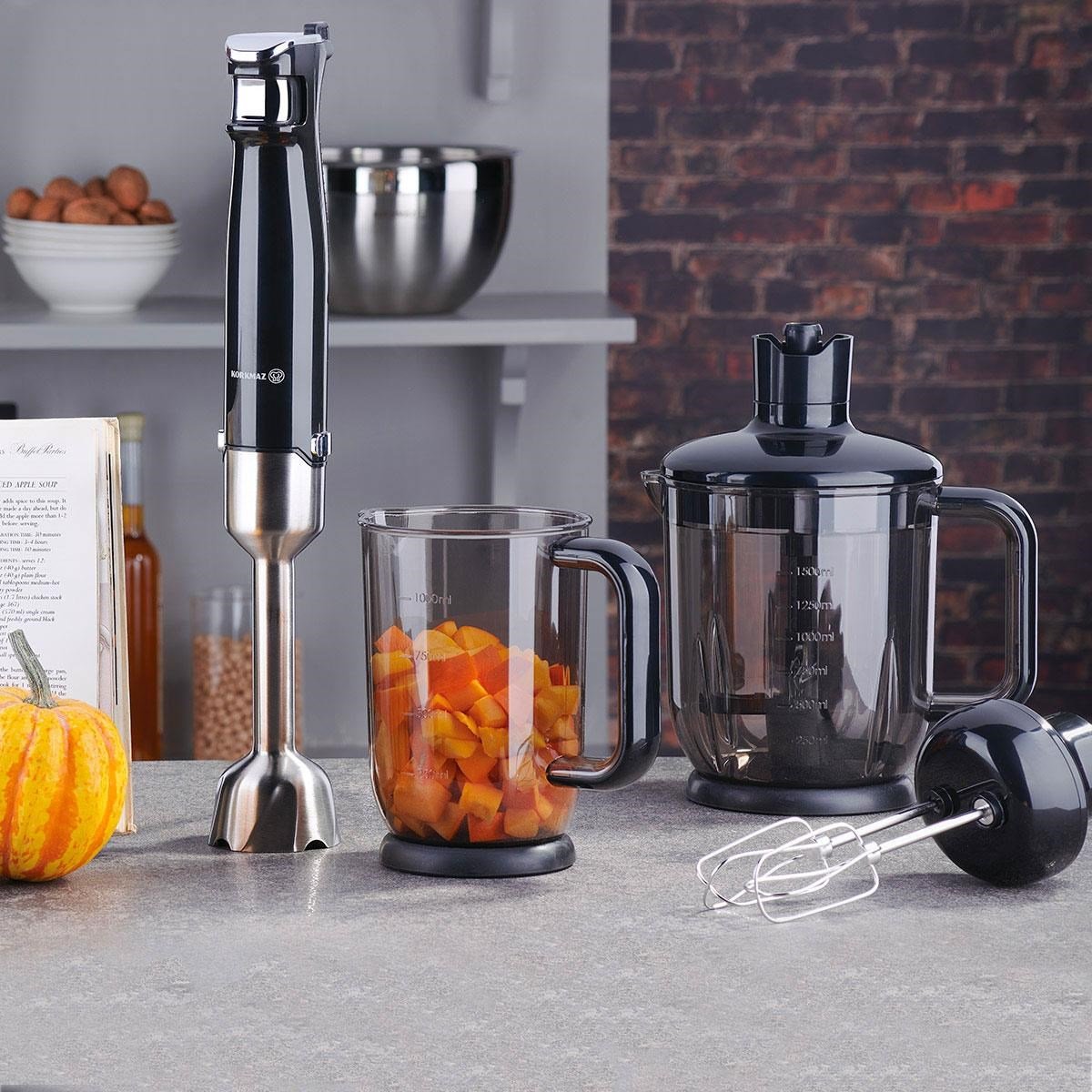 KORKMAZ Performix Mega Siyah Blender Seti (A449)