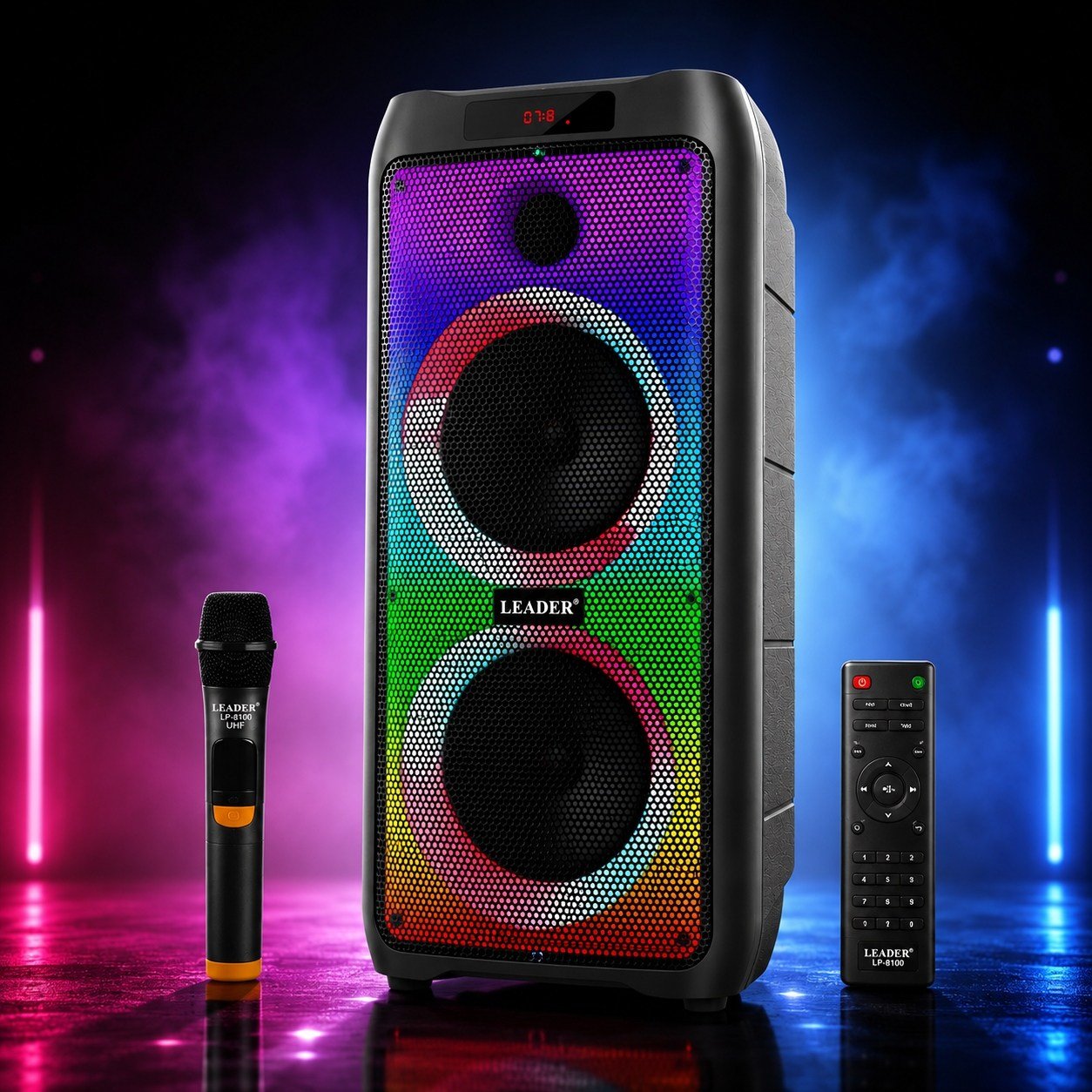 LEADER LP-8100 Taşınabilir Ses Sistemi