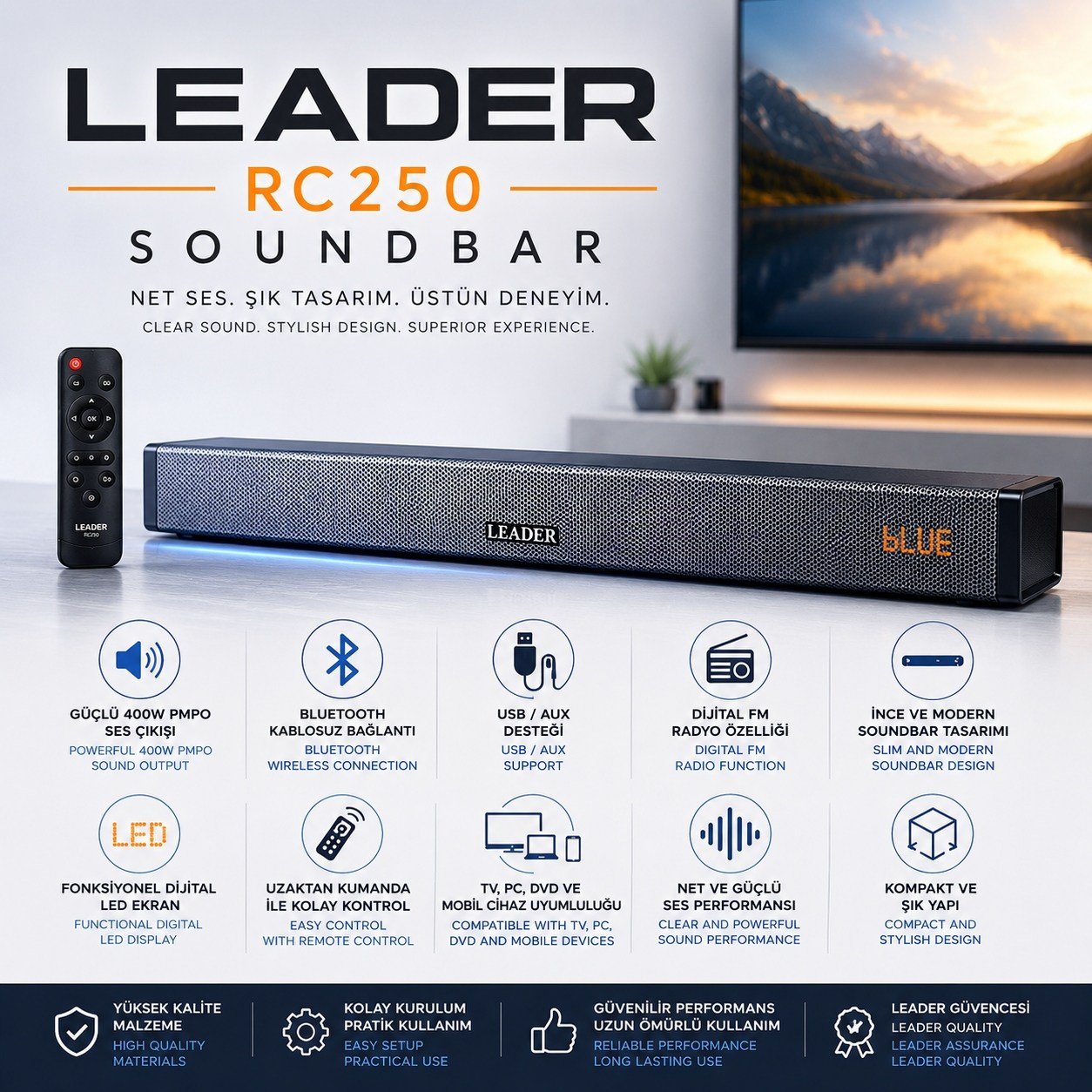 LEADER SB-30 Ses Sistemi