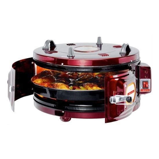 MILANOR MLR-3520-01 Büyük Termostatlı Emaye Fırın