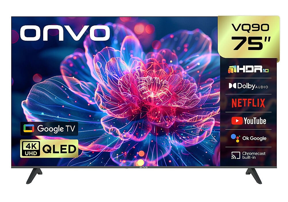 ONVO 75VQ90F3UA Qled Google Led TV