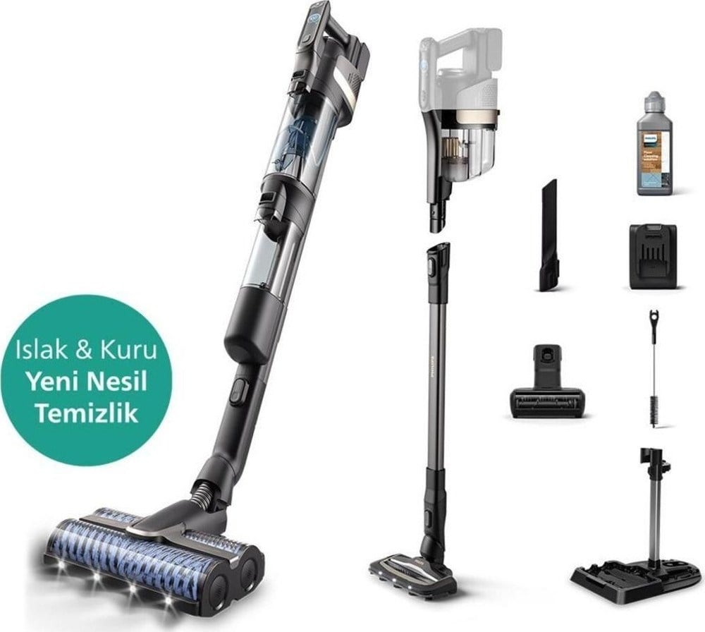 PHILIPS XW9463/11 Aqua Trio 9000 Islak Kuru Kablosuz Süpürge