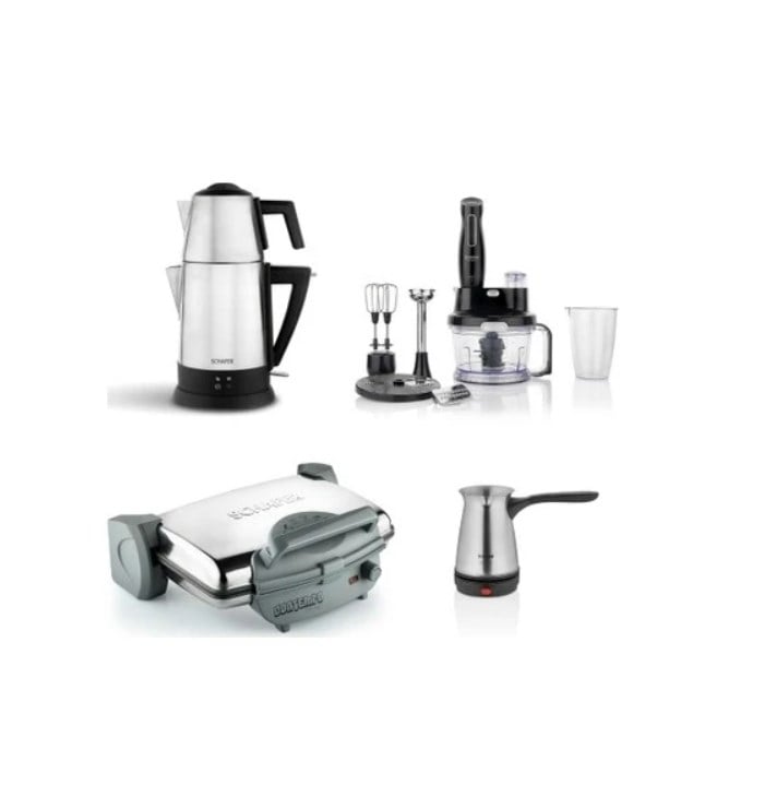 SCHAFER Kea Elektro Mega Ev Aletleri 4 Lü Set Inox (INX02)