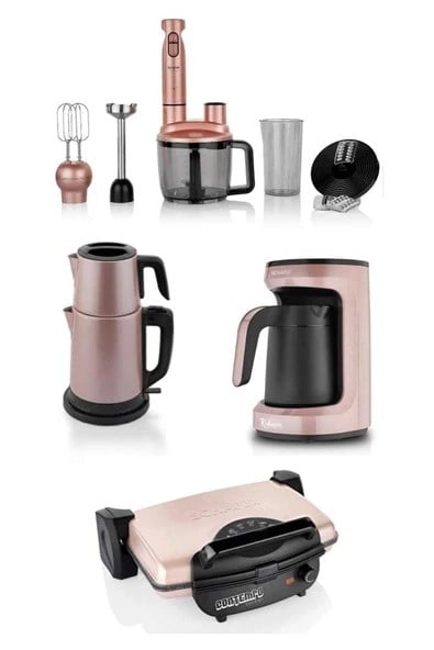 SCHAFER Kea Elektro Mega Ev Aletleri - 4Lü Set Rosegold (GUL01)