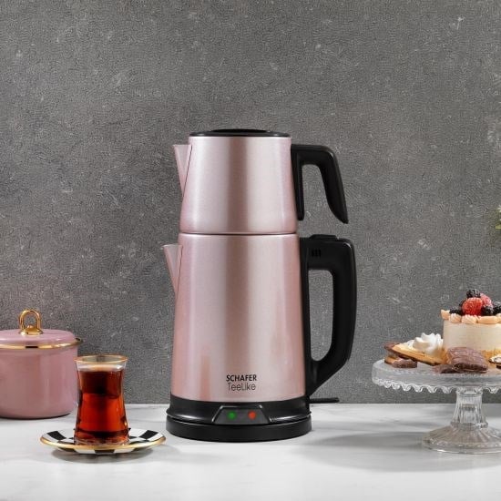 SCHAFER TeeLike Paslanmaz Çelik Çay Makinesi Rosegold (ROS01)