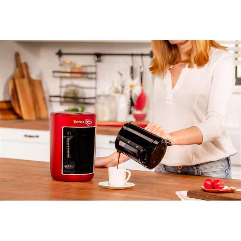 TEFAL Köpüklüm Kahve Makinesi Kırmızı (9100034361)