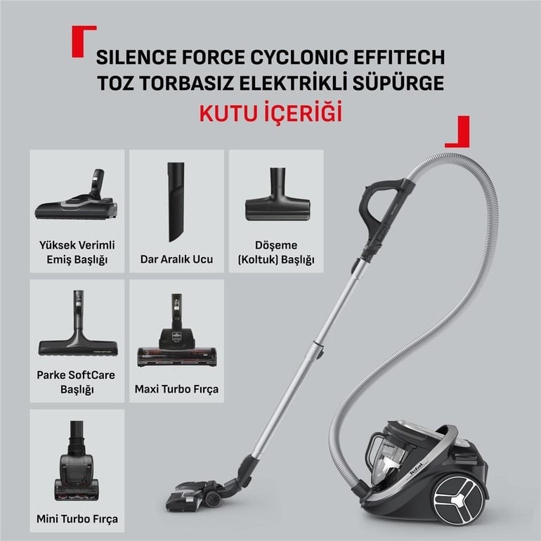 TEFAL TW7976 Silence Force Cyclonıc Süpürge (2211401250)