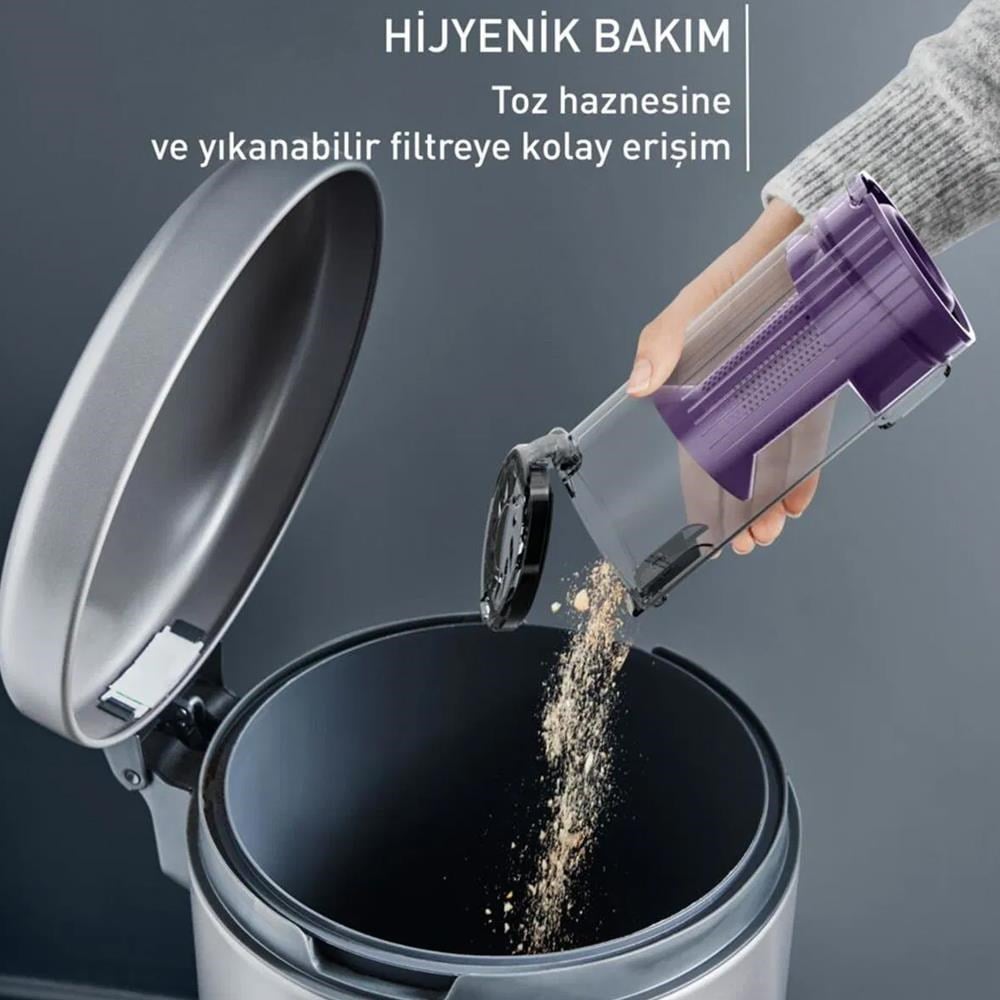 TEFAL TY6A35TR X-Pert 7.60 Allergy Kablosuz Şarjlı Dikey Süpürge (4300010404)
