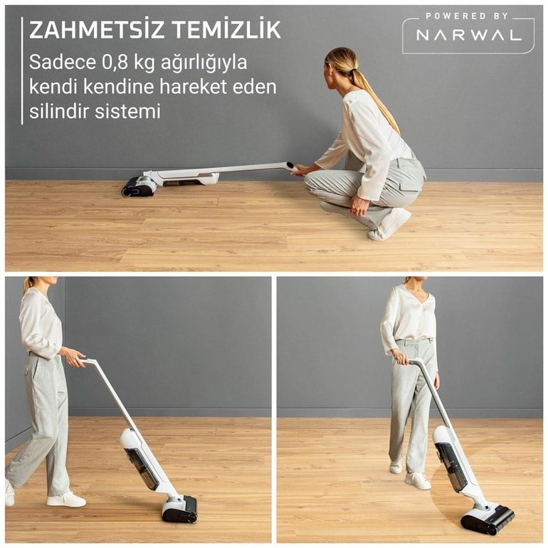 TEFAL X-Clean 10 Islak Sert Zemin Temizleyici Kablosuz Dikey Süpürge (2211401372)