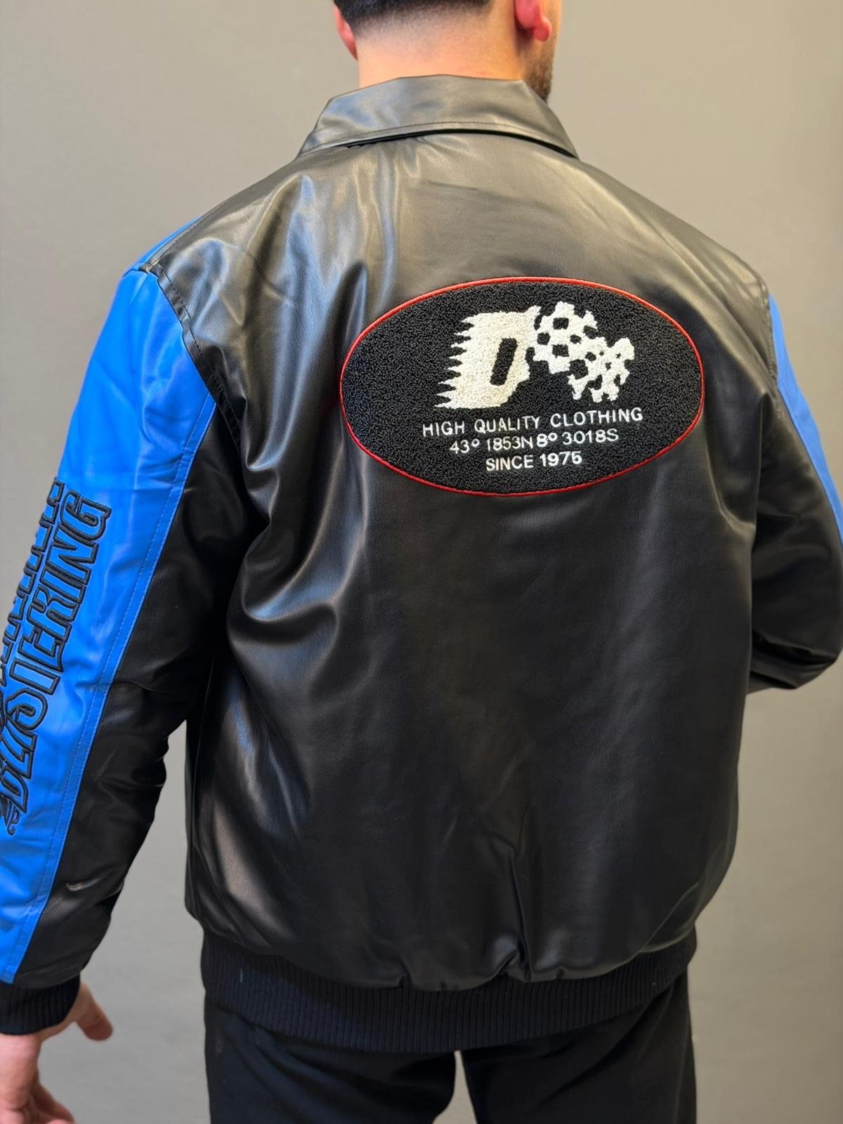 Racing Biker Astarlı Deri Kırmızı