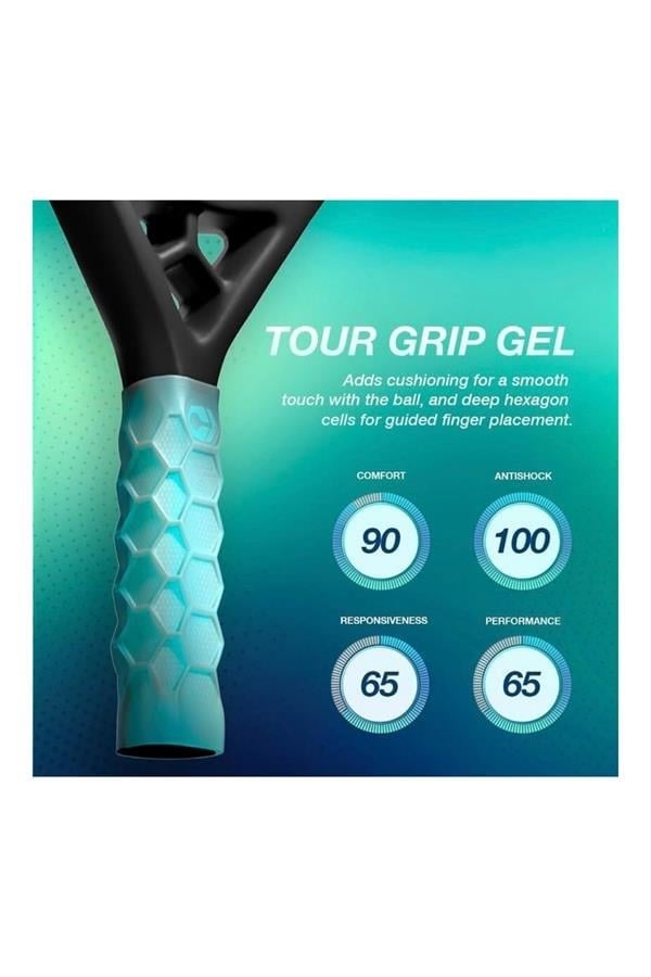 Bullpadel Hesacore Padel Raket Gel Grip Mavi