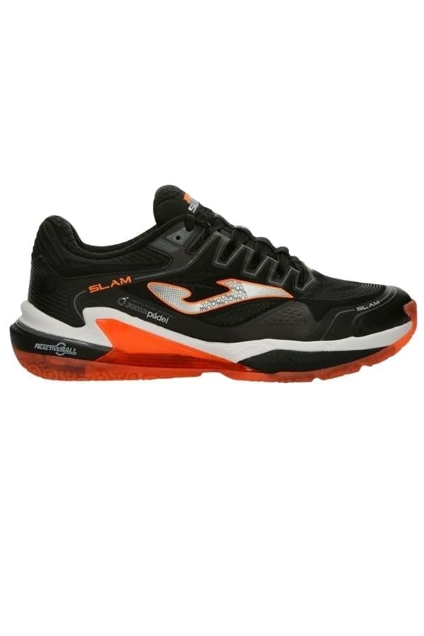 Joma Slam Men 2501 Siyah Turuncu Erkek Padel Ayakkabısı