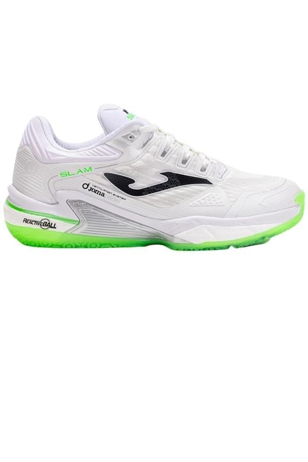 Joma Slam Men 2502 Beyaz Yeşil Erkek Padel Ayakkabısı