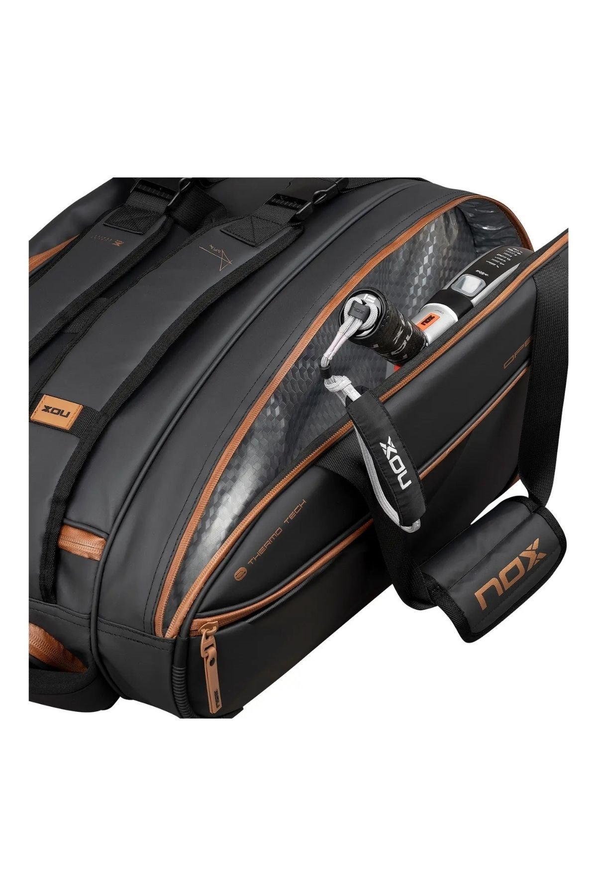 Nox Luxury Open Series Black Brown Padel Raket Çantası