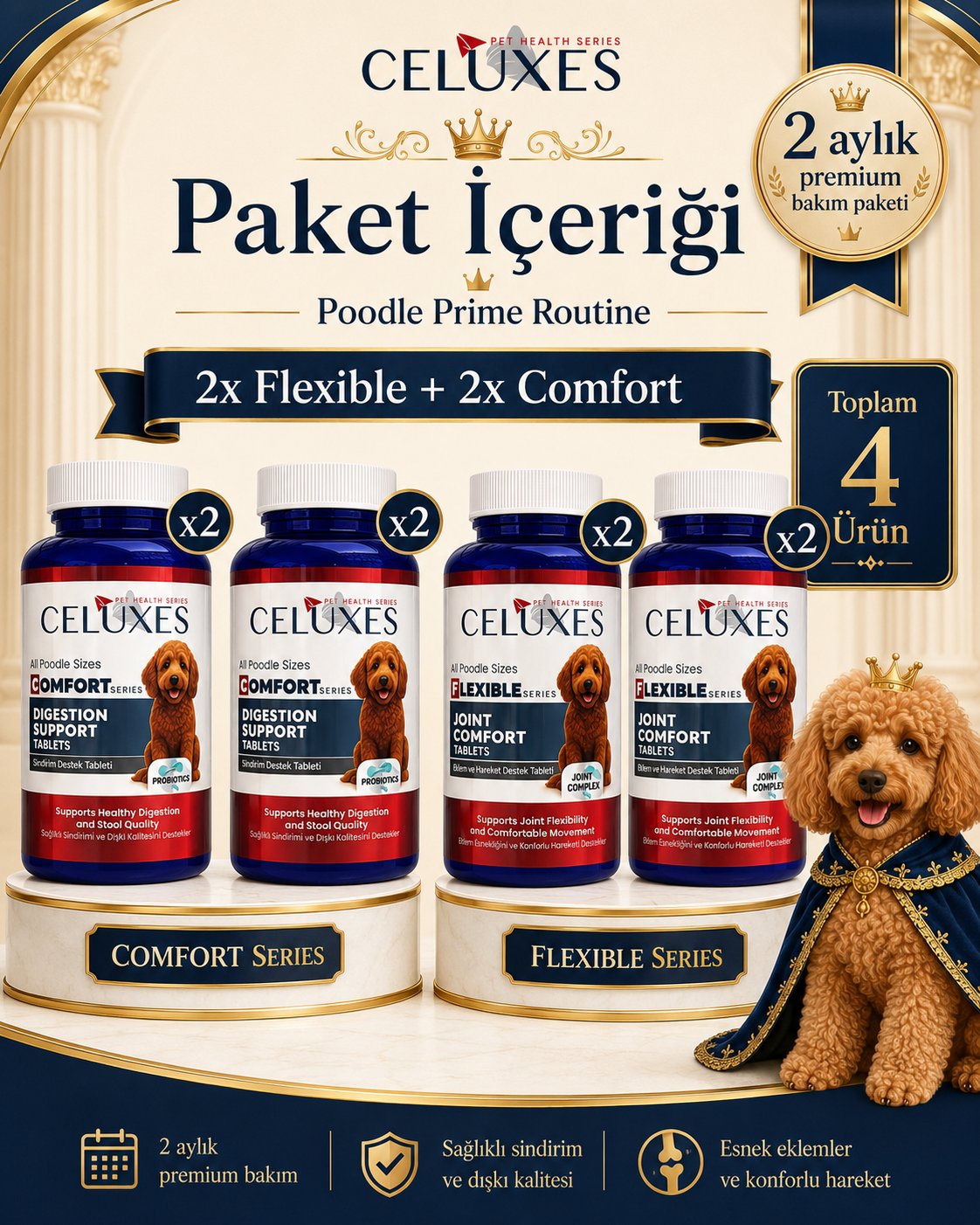 Celuxes Poodle Prime Routine Bakım Paketi
