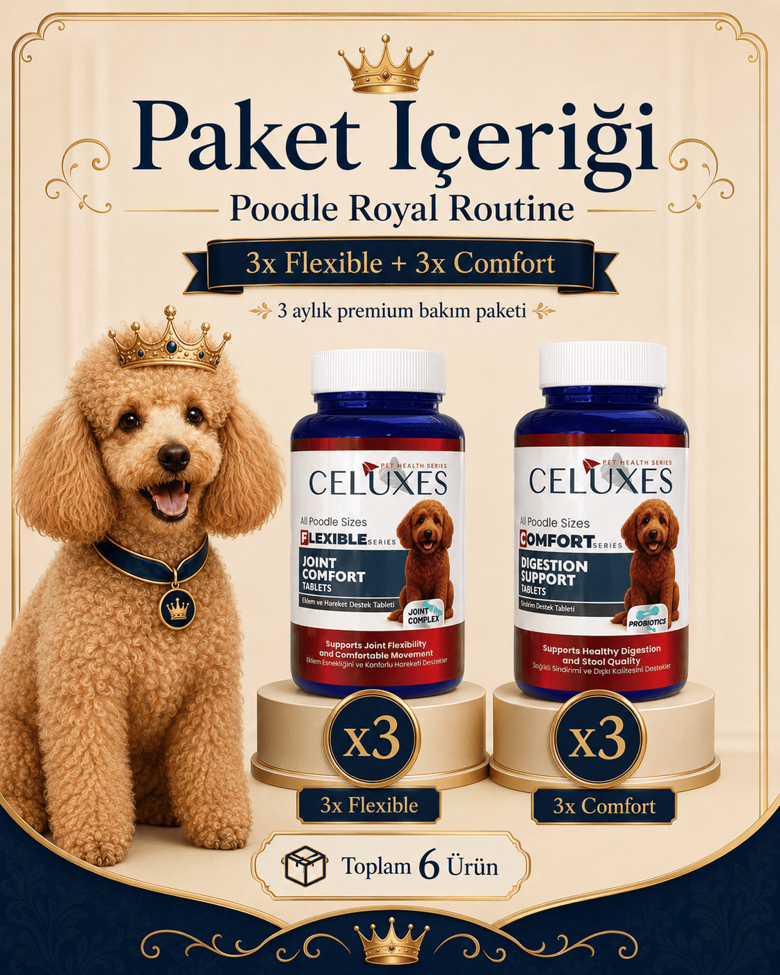 Celuxes Poodle Royal Routine Bakım Paketi