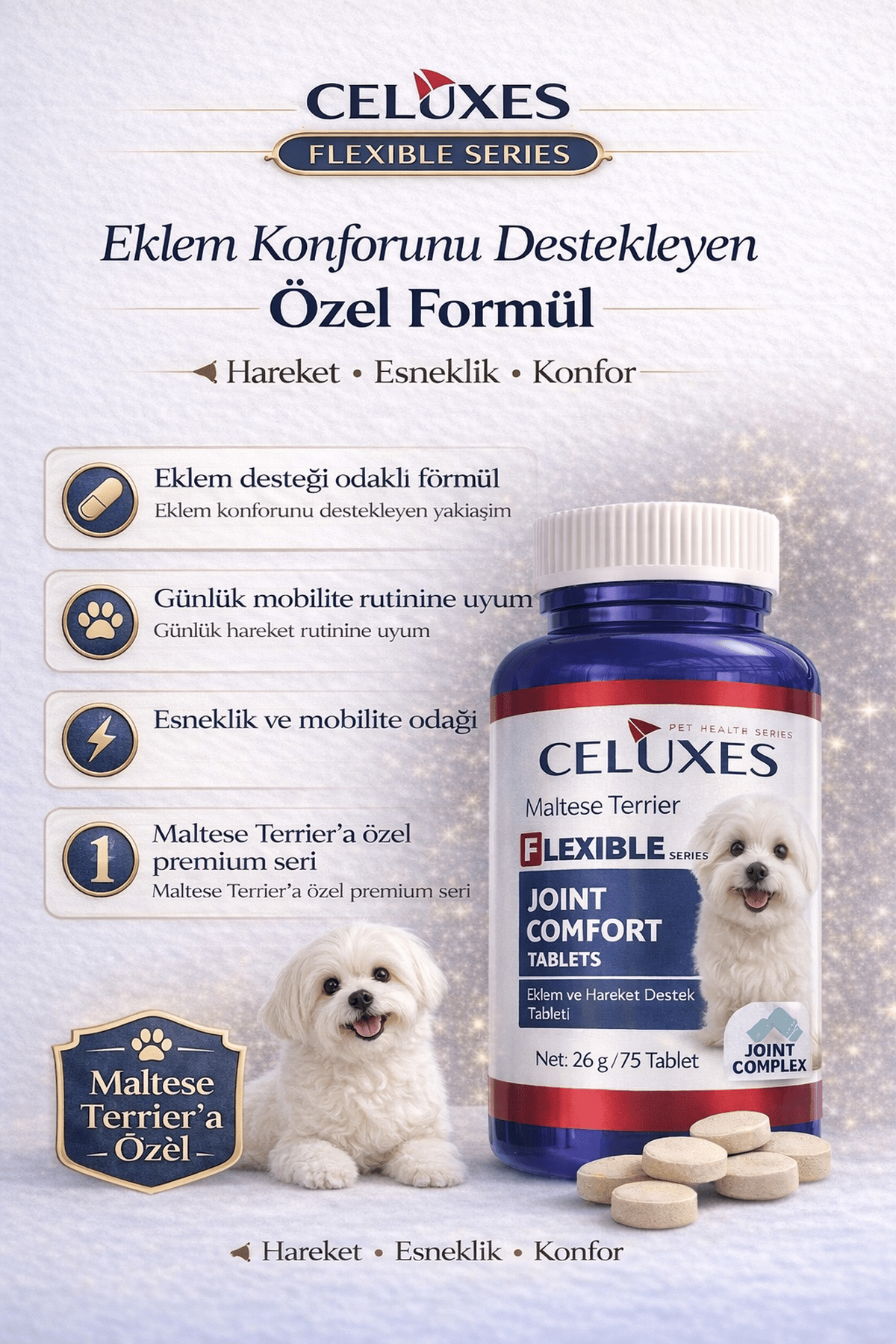 Maltese Terrier Eklem Destek Tablet