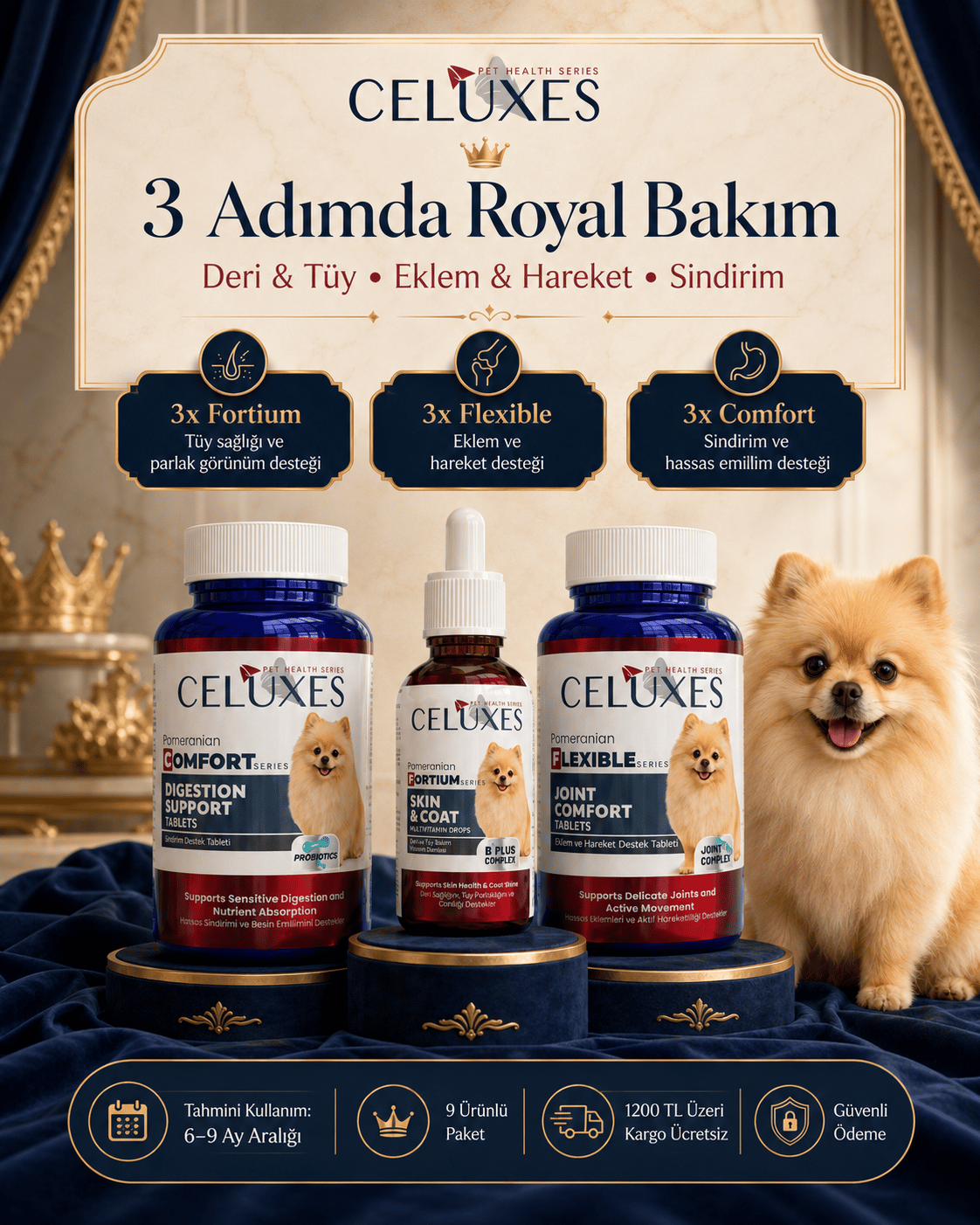 Pomeranian Royal Routine Paketi