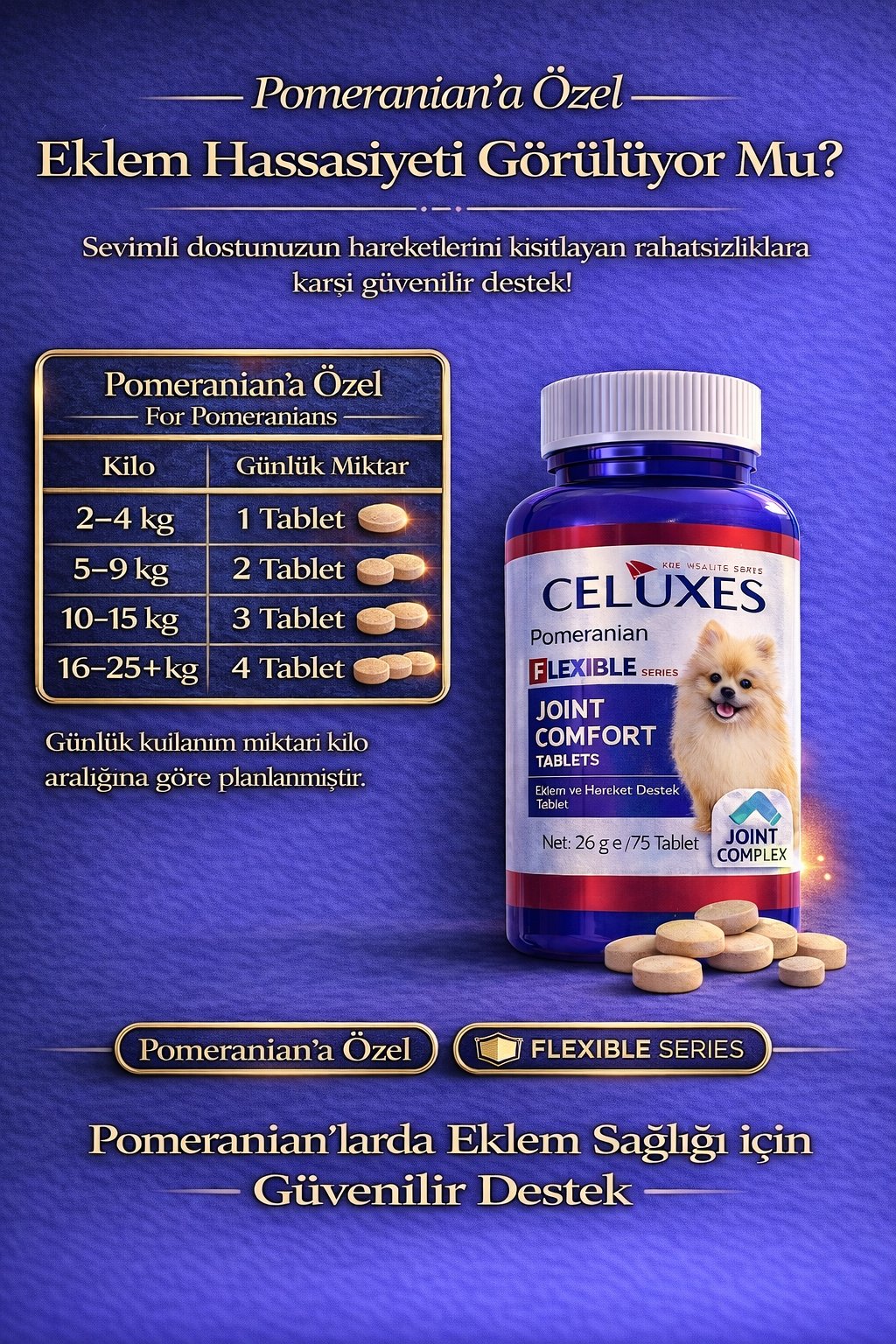 Pomerian Eklem Destek Tablet