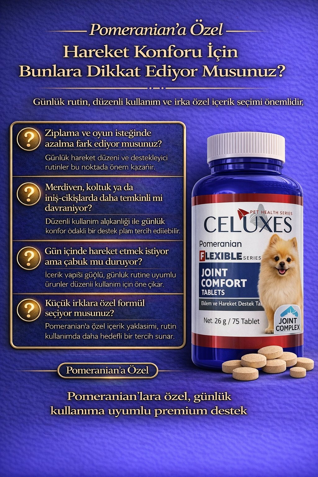 Pomerian Eklem Destek Tablet