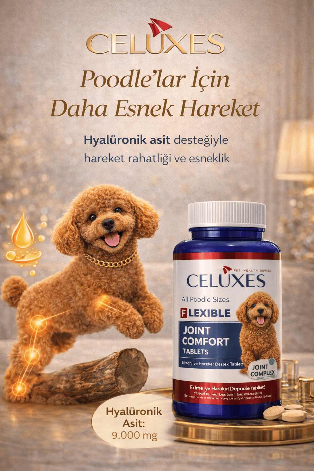 Poodle Eklem Destek Tablet