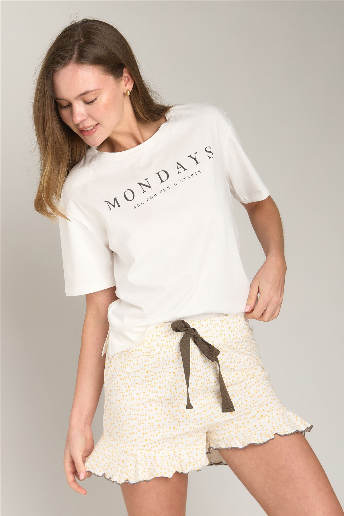 BLOOM ÖRME KISA KOL TSHIRT SORT SET